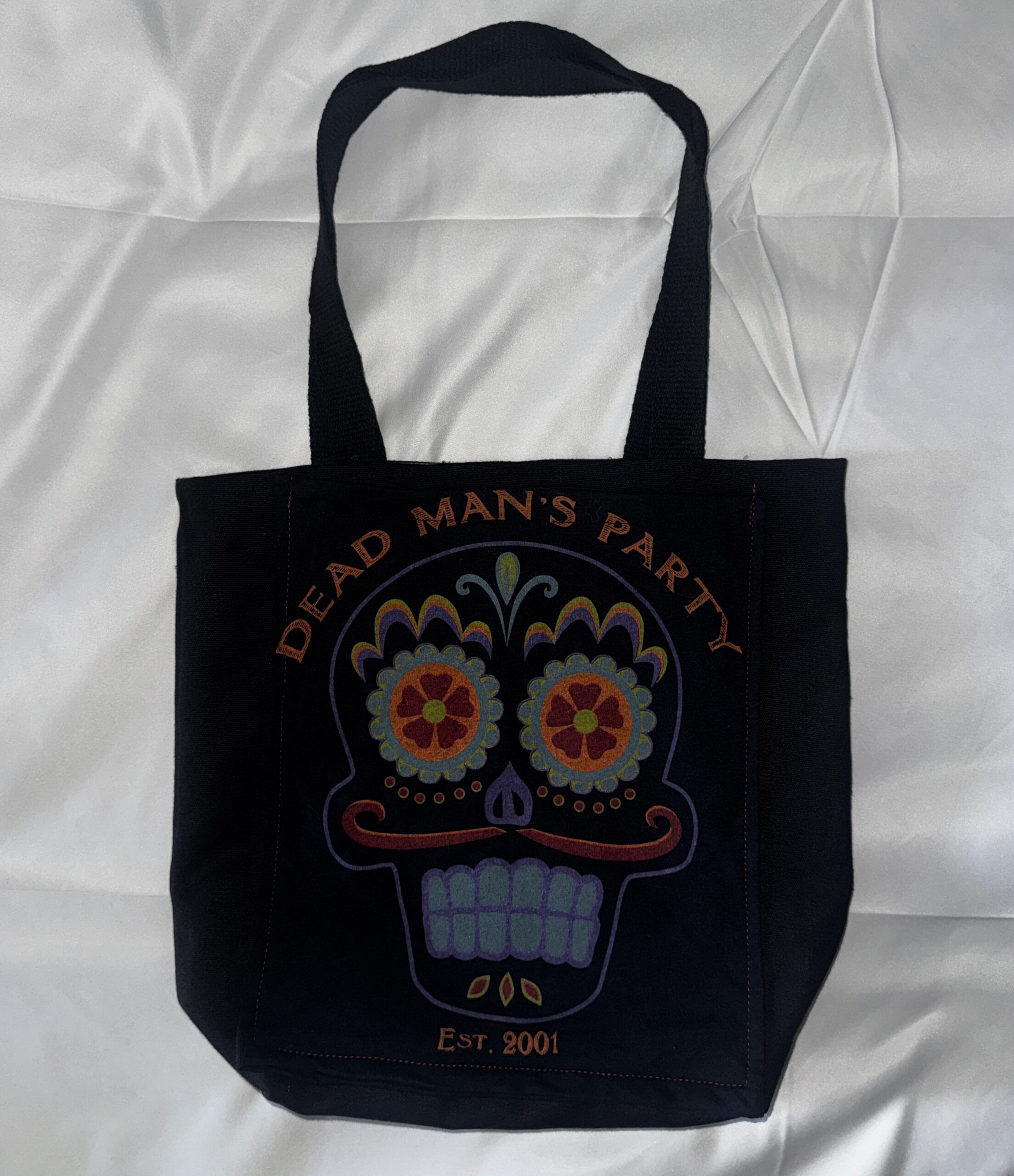 Handmade REVERSIBLE DMP Mustache Muertos Handbag