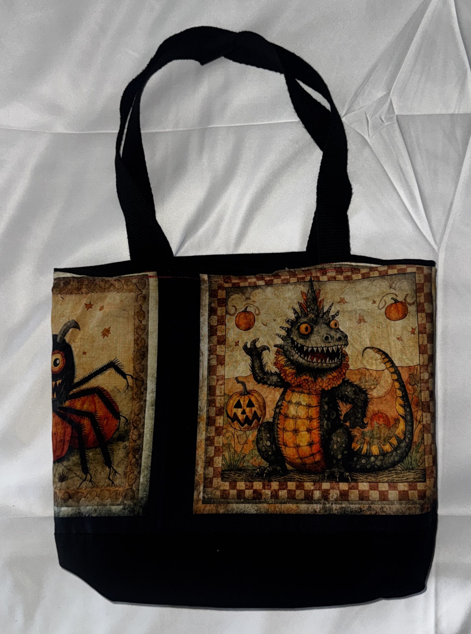 Handmade REVERSIBLE DMP Mustache Muertos Handbag - Image 4